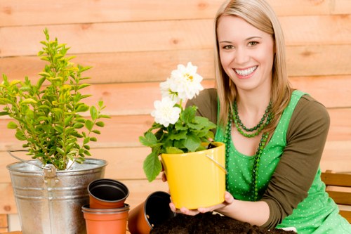 Charity reuse of garden items and materials